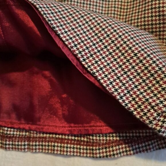 Gymboree girls size 3 3T Classic Holiday houndstooth lined zipper dress, VGUC - Picture 5 of 6